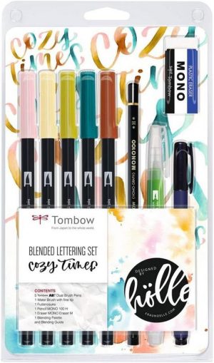 SET LETTERING KIT CALLIGRAFIA COZY TIMES
