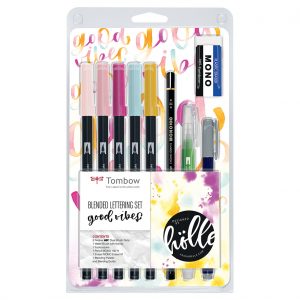 SET LETTERING KIT CALLIGRAFIA GOOD VIBES